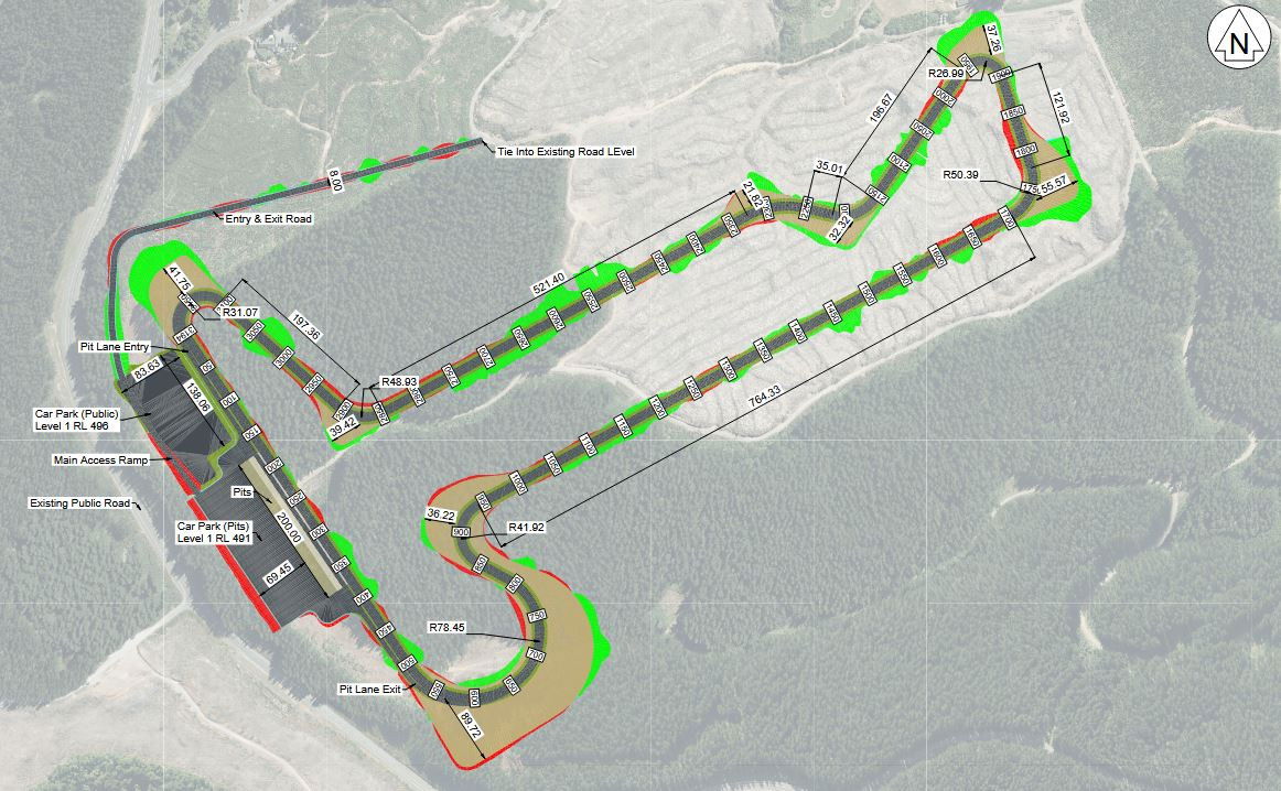 A detailed outline of Thunder Ridge.