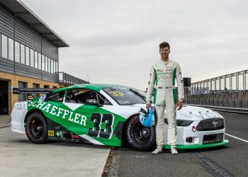 Jordan Cox and his #33 Garry Rogers Motorsport Ford Mustang.