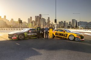 Cameron Waters and Anton De Pasquale with their Supercars.