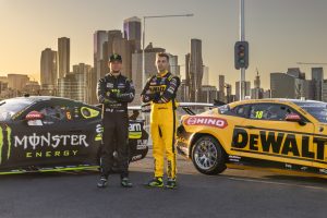 Cameron Waters and Anton De Pasquale with their Supercars.
