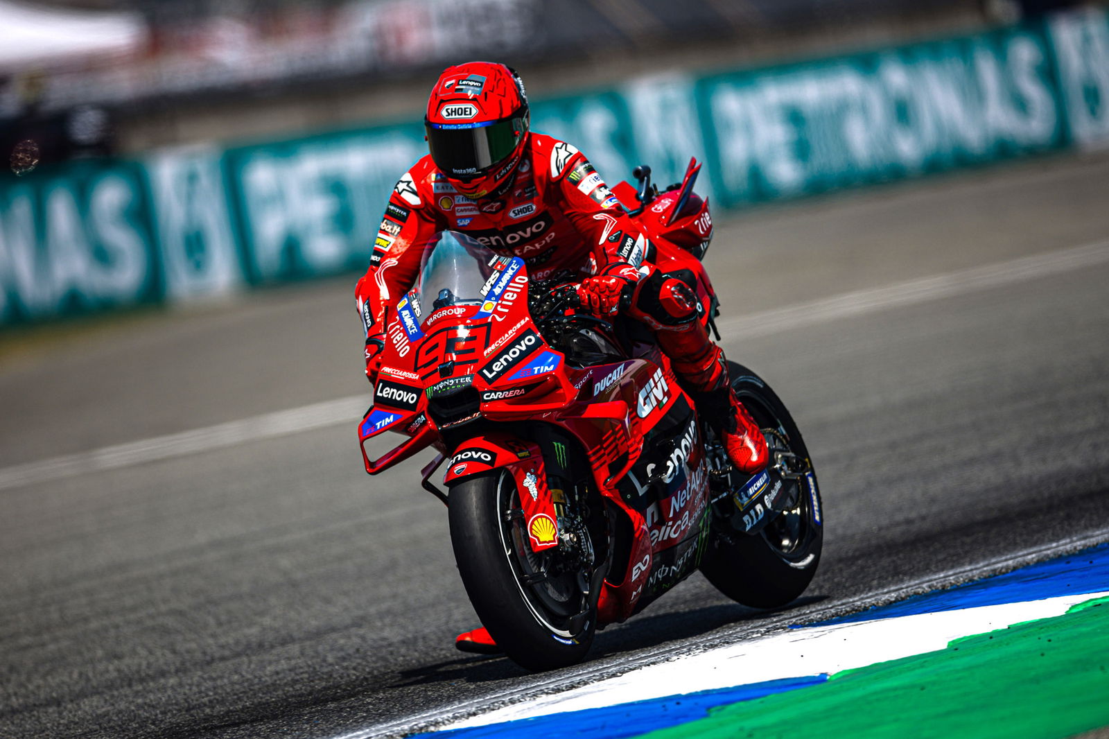 Marc Marquez beats brother on factory Ducati debut