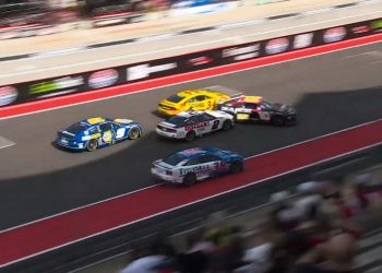 Austin Cindric hooked Ty Dillon into a spin on the front straight at Circuit of the Americas during the NASCAR Cup Series race.
