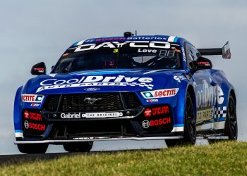 Aaron Love in the #3 BRT Ford Mustang.