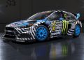 The ex-Ken Block Ford Focus RS RX used in Gymkhana Nine.