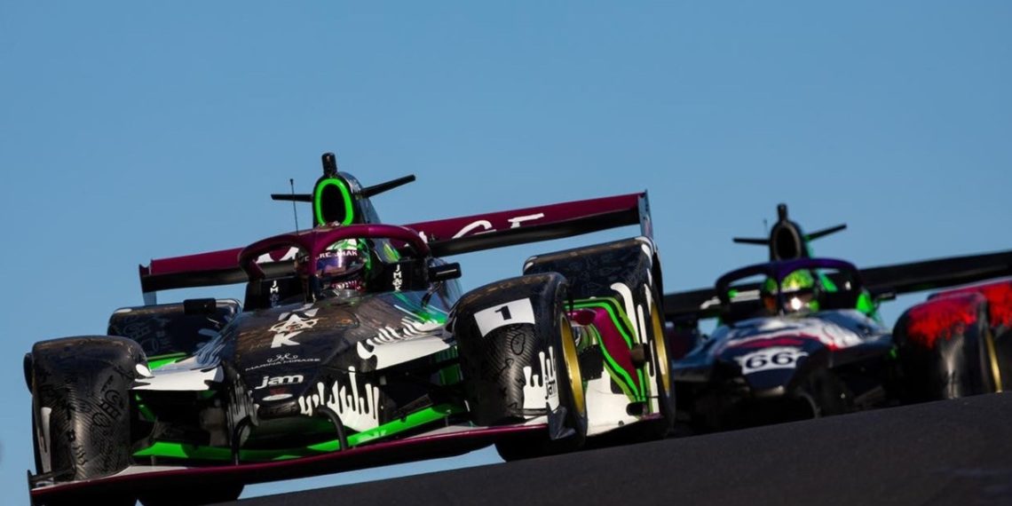 Reigning Prototype Series title holder Jason Makris won the third race, here leading Race 1 and 2 winner John Paul Drake.