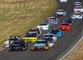 Ford Mustangs dominate the Trico Trans Am Series.