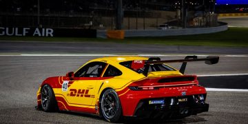 Caleb Sumich will race the DHL Porsche in Saudi Arabia this weekend. Image: Porsche Carrera Cup Middle East