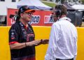 Brad Jones with Supercars' Tim Edwards