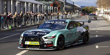 James Courtney's Mustang during the Hobart event last year. Image: Supplied