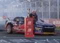 Will Brown celebrates his 2024 title at the Adelaide 500.