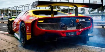 Even with their pitstop, the Arise Racing GT Ferrari maintained the lead.