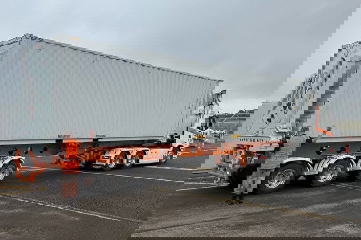 A Supercars shipping container pictured at Taupo.