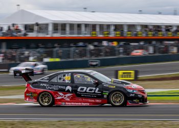 Scott Pye aboard the Camry V8