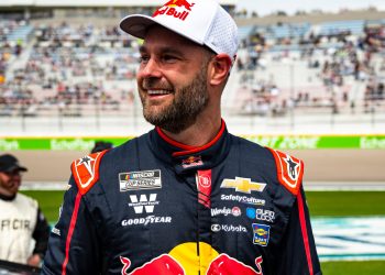 Shane van Gisbergen drives for Trackhouse Racing.
