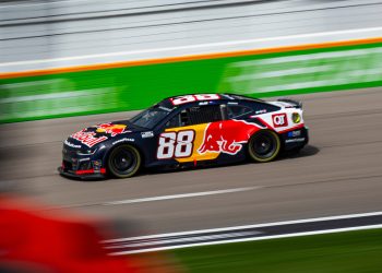 Shane van Gisbergen ran Red Bull colours at Las Vegas Motor Speedway.