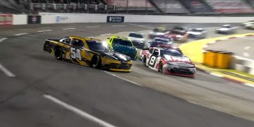 Sammy Smith tipped Taylor Gray into a spin on the last lap of the NASCAR Xfinity Series race at Martinsville Speedway.