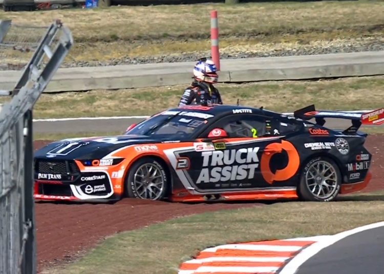 Ryan Wood's beached as Ford Mustang.