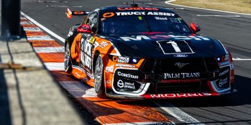Ryan Wood's #2 Mobul 1 Truck Assist Racing Ford Mustang.