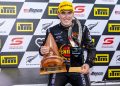 Matt Payne and his Sunday trophies. Image: InSyde Media