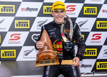 Matt Payne and his Sunday trophies. Image: InSyde Media