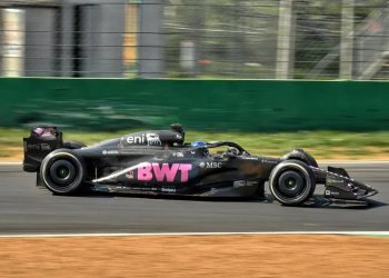 Paul Aron and Franco Colapinto have tested an Alpine A523 at Monza. Image: Paul Aron X