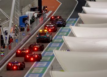 Provisional grid for the Formula 1 Bahrain GP from Bahrain International Circuit. Image: XPB Images.