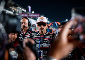 Jorge Martin during the Qatar Motorcycle Grand Prix. Image: Aprilia