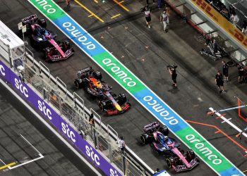 Provisional grid for the Formula 1 Saudi Arabian GP from Jeddah Corniche Circuit. Image: XPB Images.