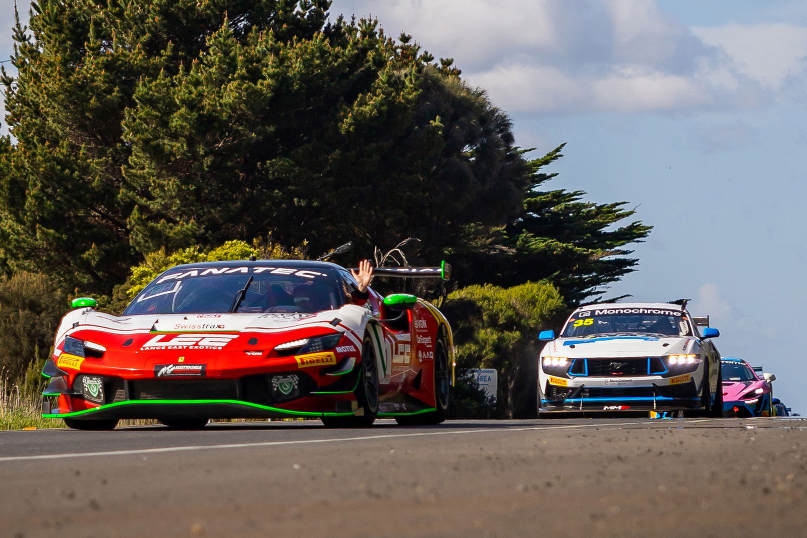 GT cars hitting Phillip Island streets today