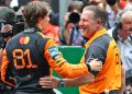 Zak Brown has thanked former Alpine team principal Otmar Szafnauer for dropping the ball with Oscar Piastri. Image: XPB Images.