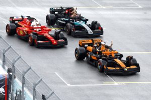 The drivers' parade in Miami was chaos. Image: Getty/Formula 1.