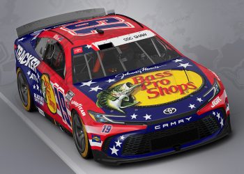 Chase Briscoe's #19 Bass Pro Shops Toyota Camry he'll race in the 2025 Coca-Cola 600.