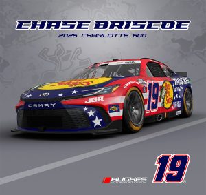 Chase Briscoe's #19 Bass Pro Shops Toyota Camry he'll race in the 2025 Coca-Cola 600.