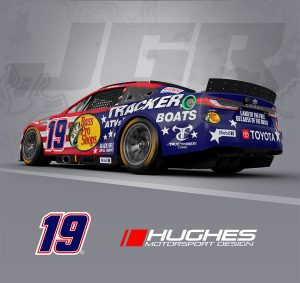 Chase Briscoe's #19 Bass Pro Shops Toyota Camry he'll race in the 2025 Coca-Cola 600.