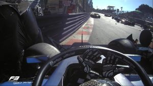 The multi-car crash in the FIA Formula 2 Championship feature race at the 2025 Formula 1 Monaco Grand Prix. Image: FOM
