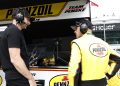 Scott McLaughlin (right) with Simon Pagenaud. Image: Chris Jones