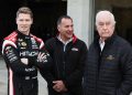 Roger Penske (right) with Team Penske driver Josef Newgarden (left).