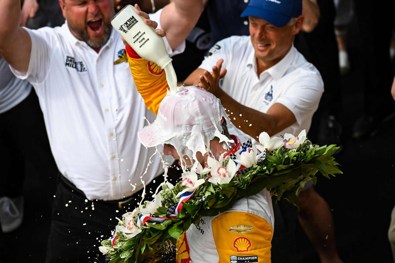 From Victory Lane to Milk Bath: Newgarden's Refreshing Indy 500 Celebration!