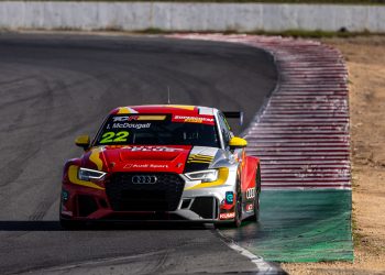 Iain McDougall on track at Winton. Image: Supplied