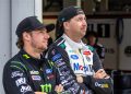 Chaz Mostert with Cam Waters. Image: InSyde Media