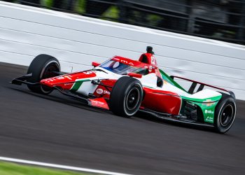 Robert Shwartzman during qualifying for the 2025 Indianapolsi 500.