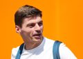 Max Verstappen of the Netherlands and Red Bull Racing arrives in the paddock during previews ahead of the F1 Grand Prix of Emilia-Romagna at Autodromo Internazionale Enzo e Dino Ferrari.