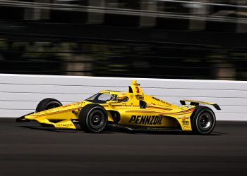 Scott McLaughlin during the Indianapolis 500 Open Test.
