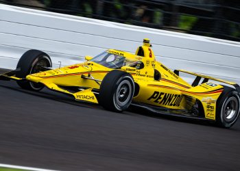 Scott McLaughlin during Fast Friday at the 109th Indianapolis 500.