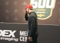 Josef Newgarden reacts to his qualifying draw for the 2025 Indy 500.