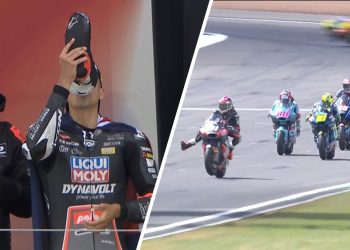 Senna Agius scored a maiden Moto2 victory. Images: Fox Sports