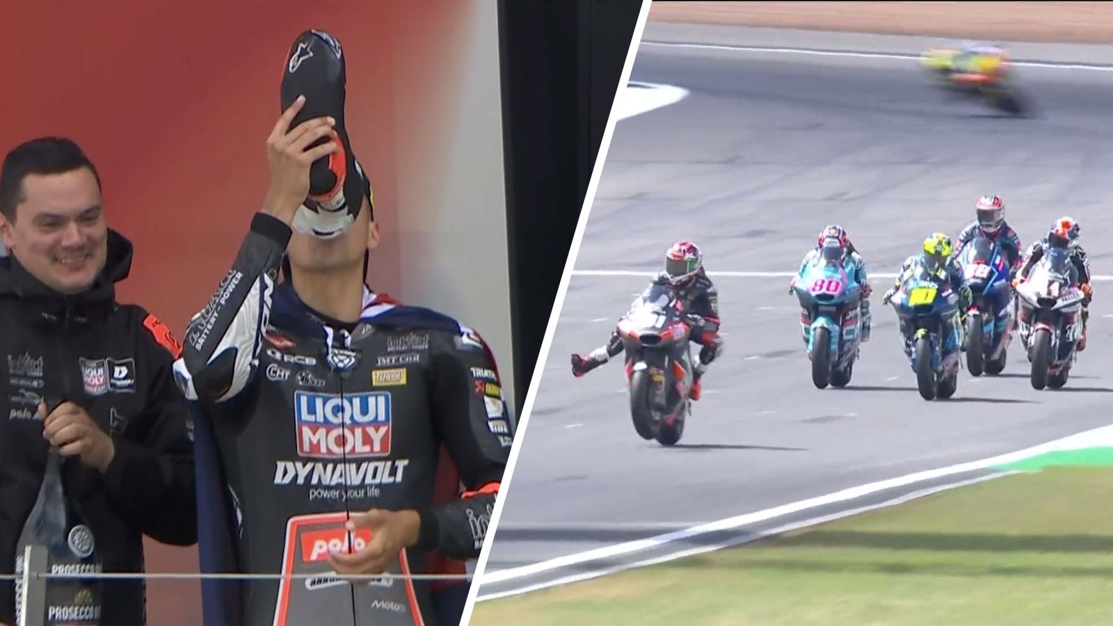 ‘Pretty f***ing good’: Aussie takes maiden Moto2 win
