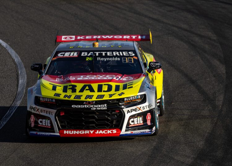 David Reynolds drove a refreshed Team 18 Camaro in Tasmania. Image: InSyde Media