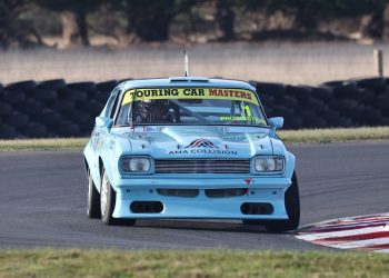 On his home track at Symmons Plains, Adam Garwood won the wild Trophy race. Image: InSyde Media
