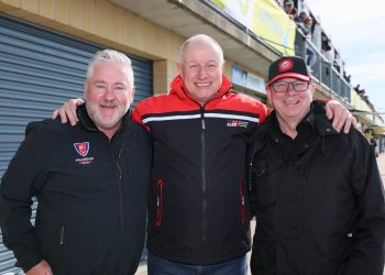 From left: WAU CEO Bruce Stewart, Toyota marketing chief Sean Hanley and Brad Jones. Image: Supplied